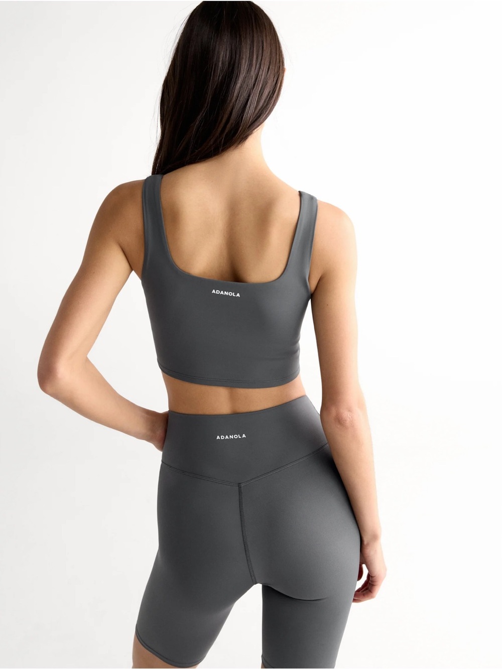 Adanola Women's High-Waist Black Bike Shorts